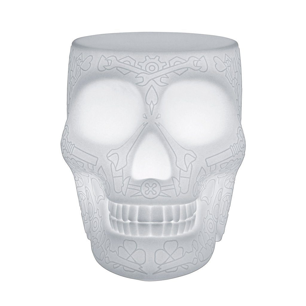 Qeeboo MEXICO LED Skull Stool Side Table