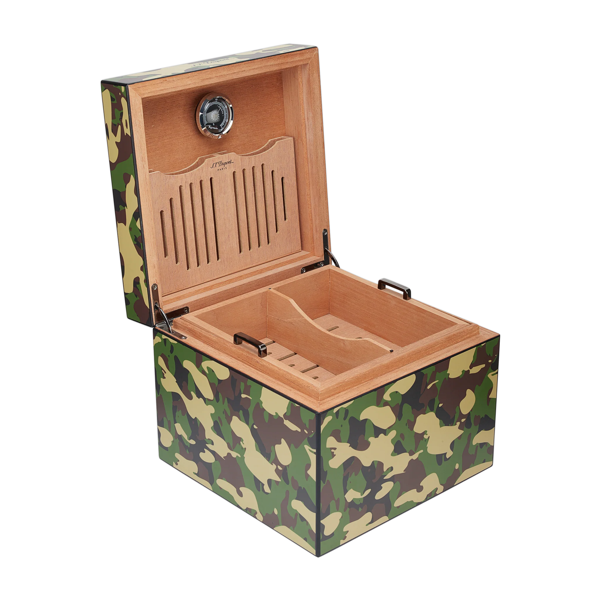 S.T. Dupont Humidor 60 Cigars Camouflage Green