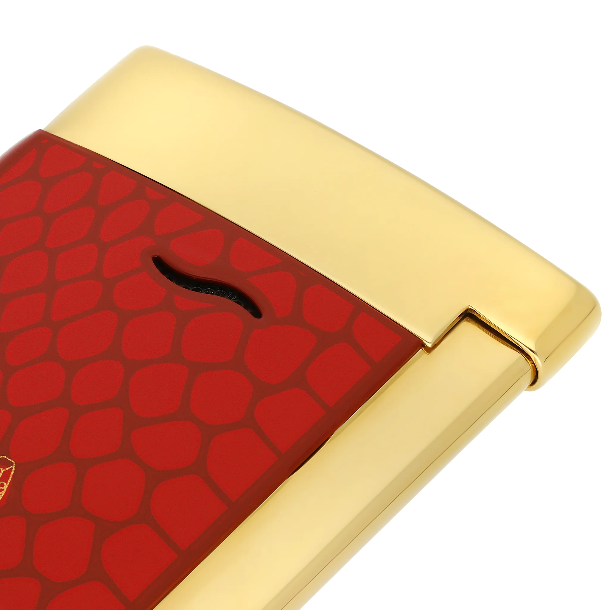 S.T. Dupont Slim 7 Lacquered Lighter Snake Red