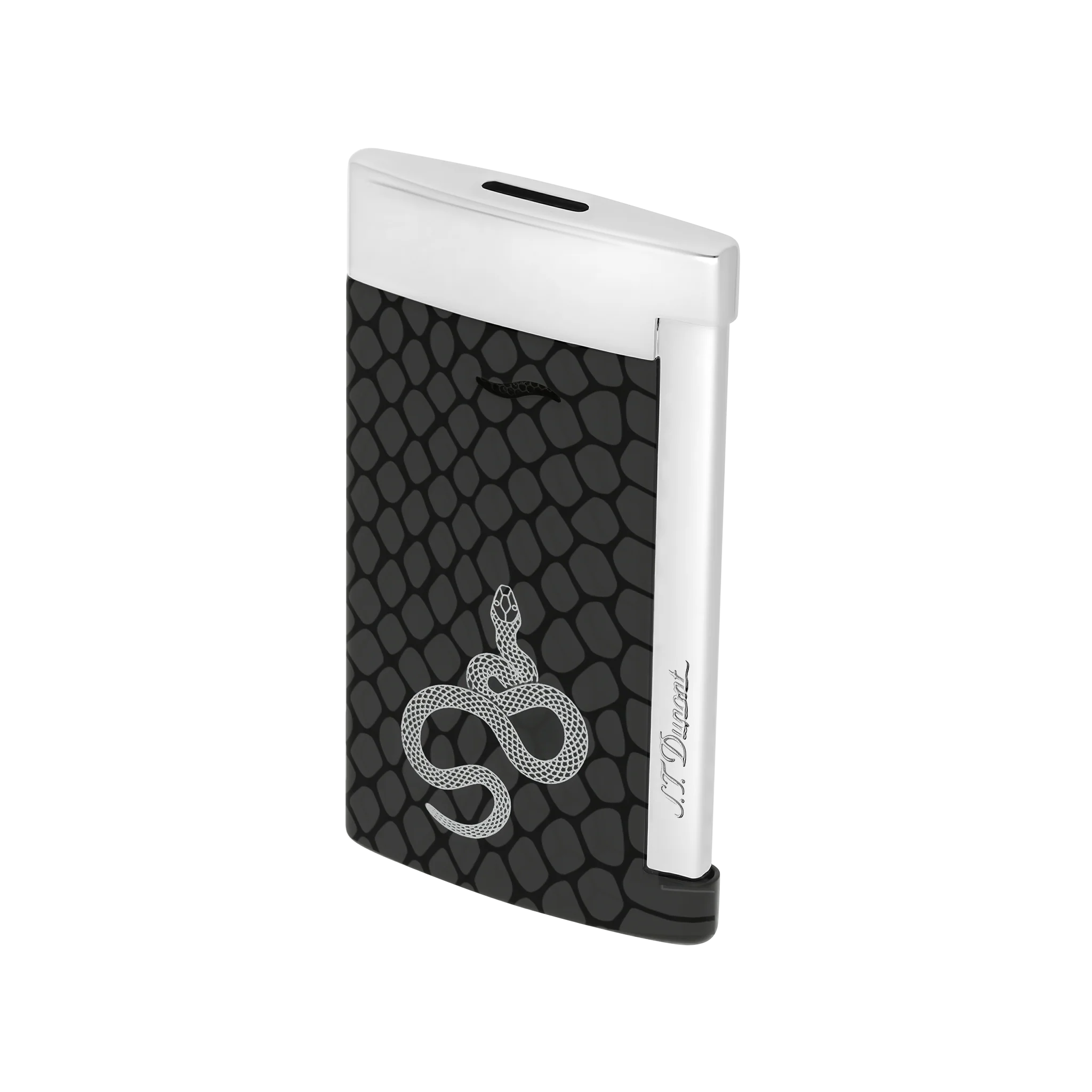 S.T. Dupont Slim 7 Lacquered Lighter Snake Black