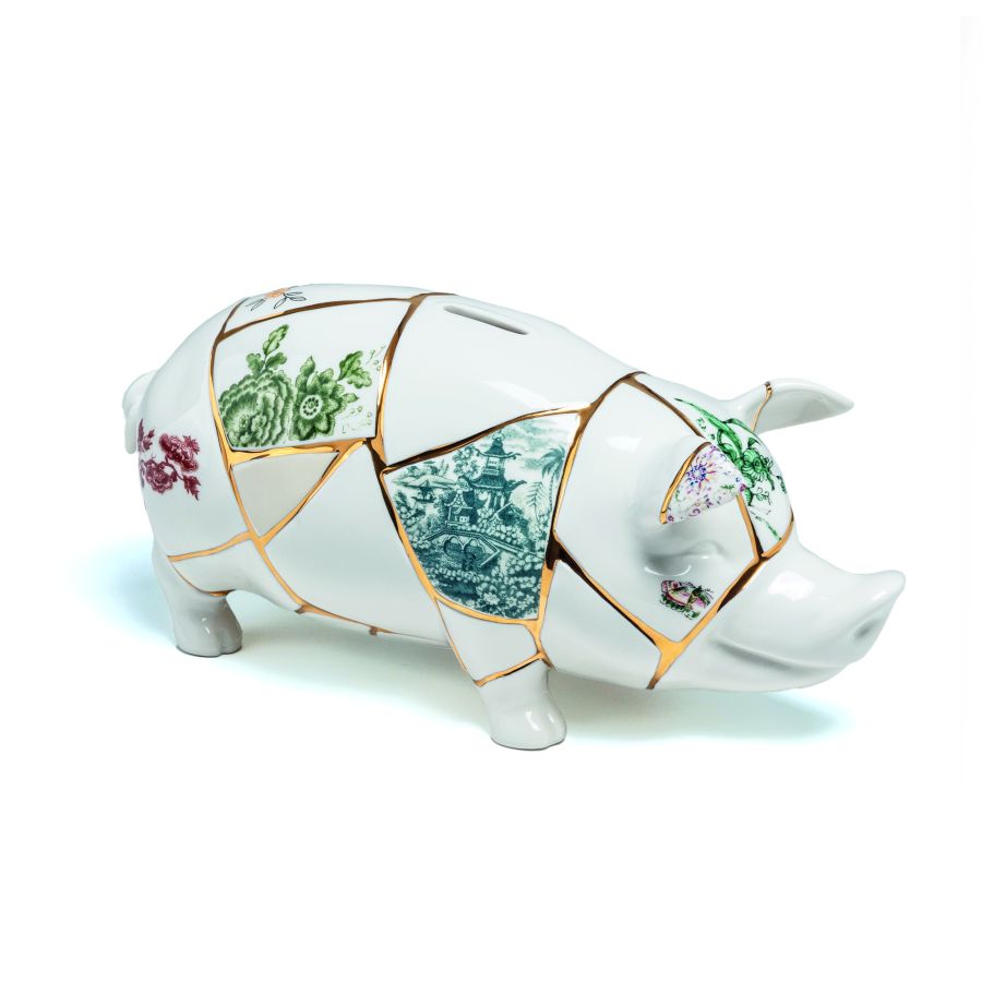 Seletti Kintsugi Piggy Bank