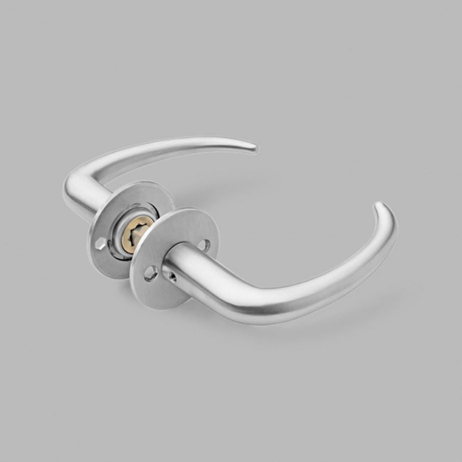 d line Classic Door Lever handle Satin