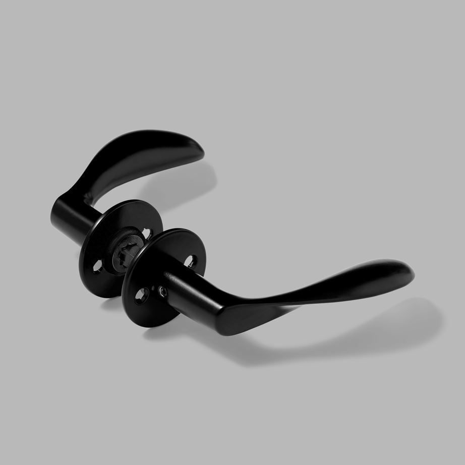 d Line Lever Handle AJ97 Small Black by Arne Jacobsen