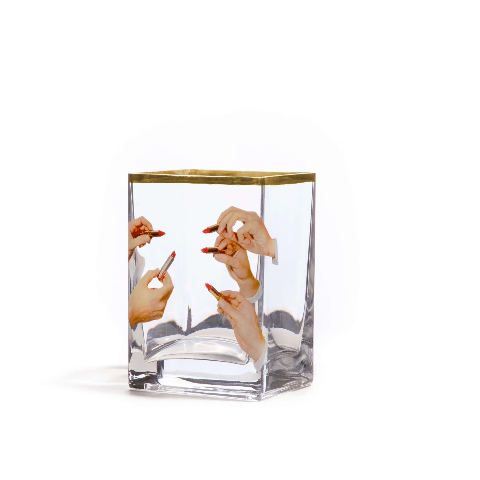 Seletti Glass Vase Lipsticks