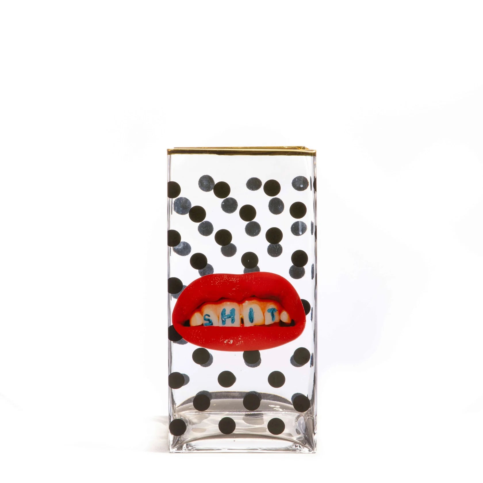 Seletti Glass Vase Big Shit Pois