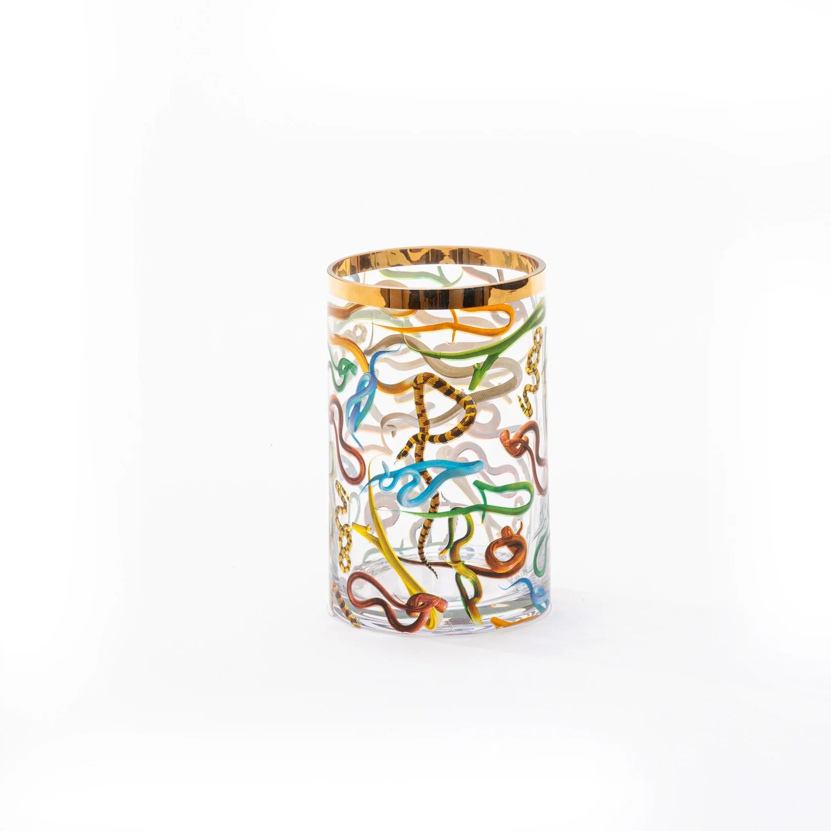 Seletti Glass Vase Snakes Cylindrical Small