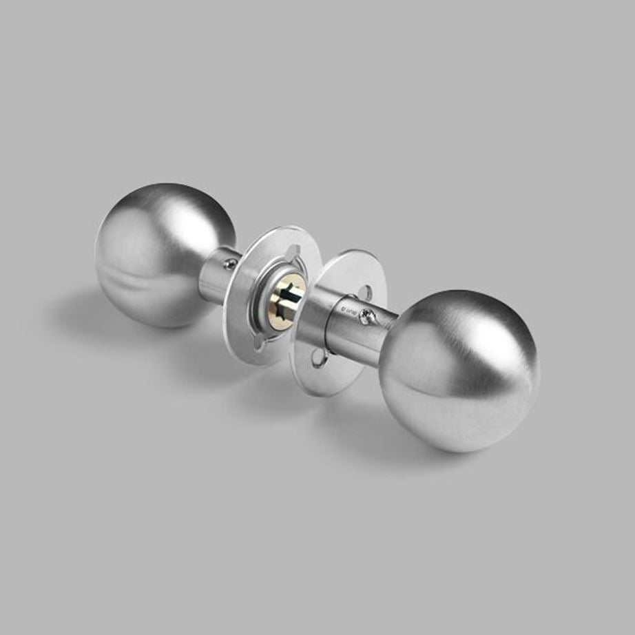 d line Ball Knob Door Lever Handle Steel