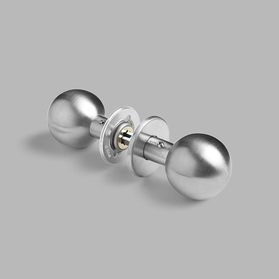 d line Ball Knob Door Lever Handle Steel