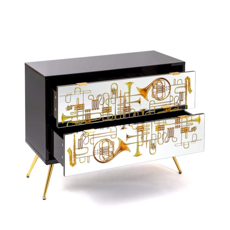 Seletti Chest of Two Drawers Trumpets