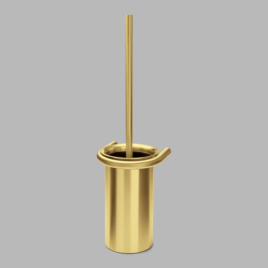 D Line Wall Toilet Brush Brass