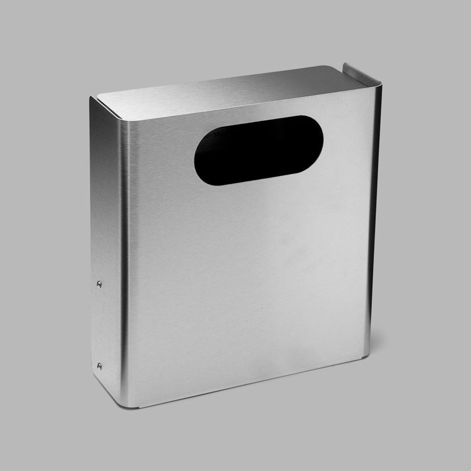 d Line Wall Waste Bin Oblong Hole Steel