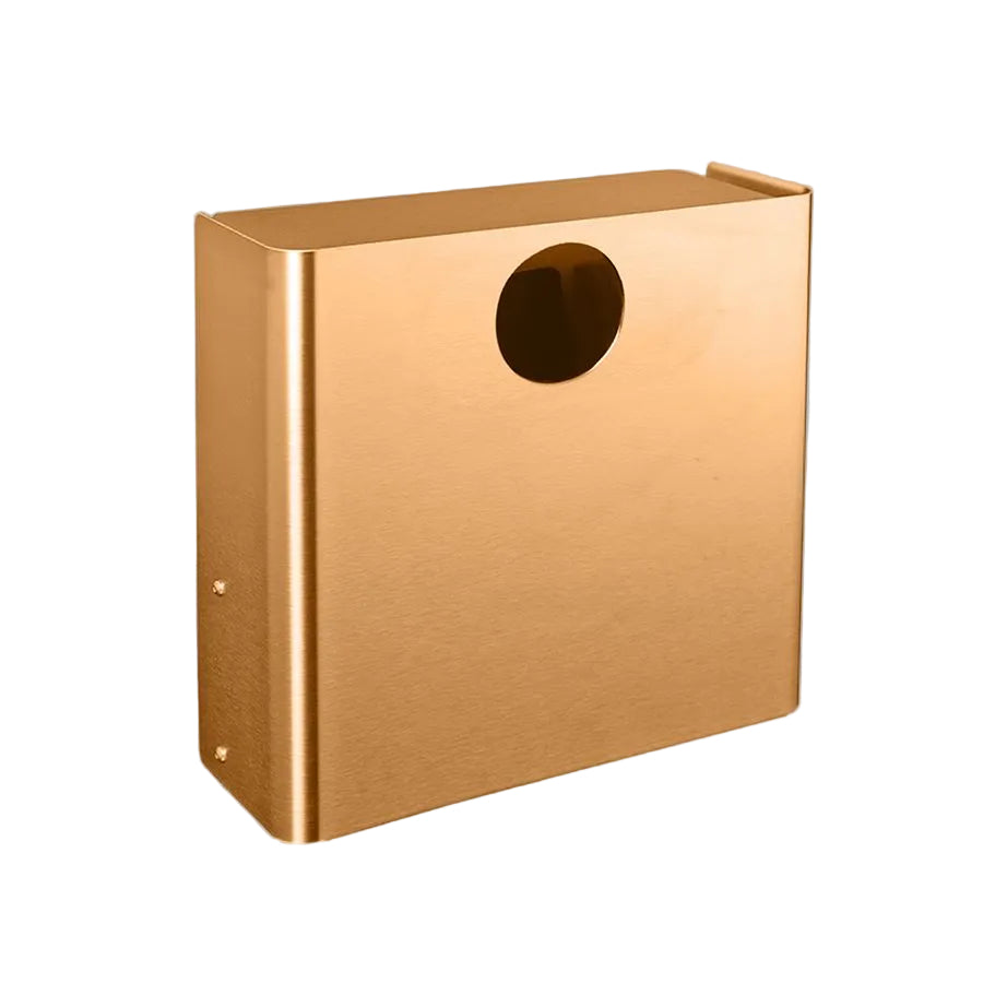d Line Wall Waste Bin Round Hole Copper