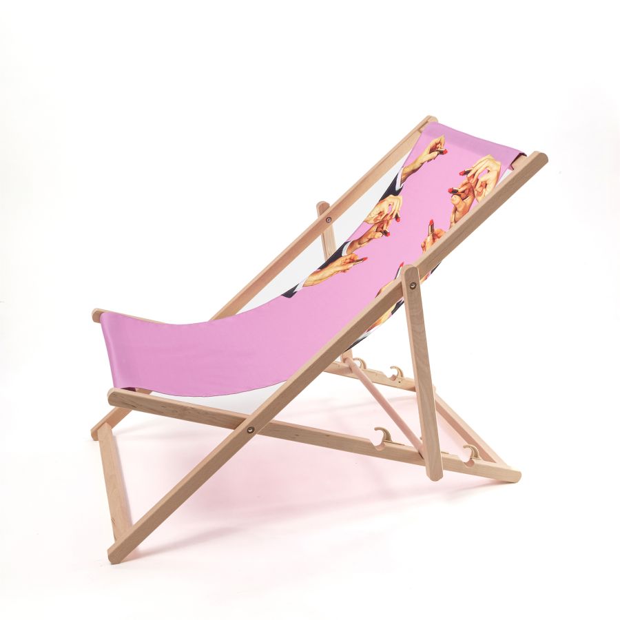 Seletti Deck Chair Lipstick Pink