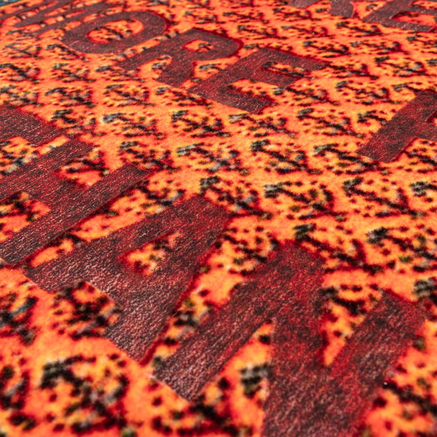 Seletti Rectangular Rug Burnt Freedom