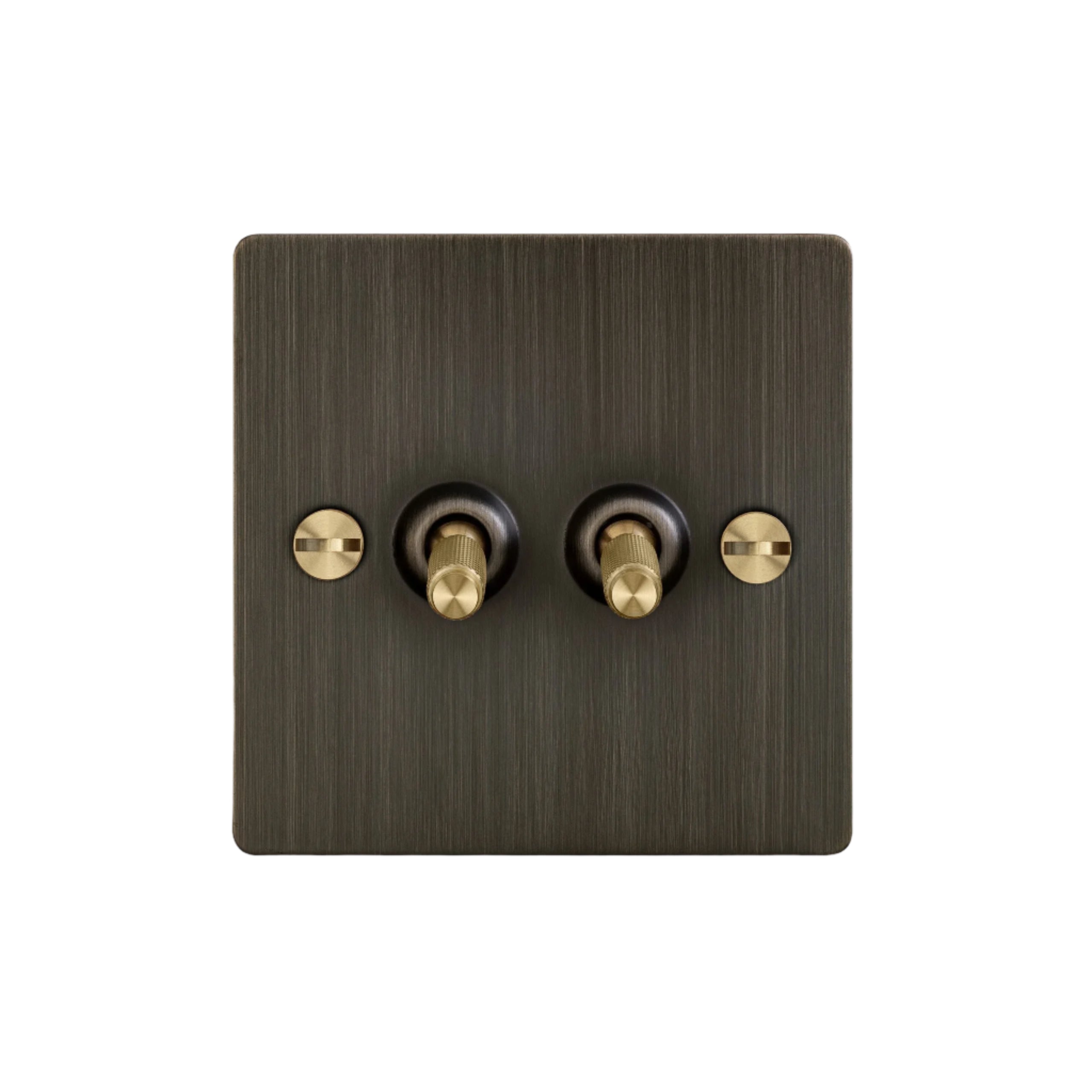 Buster and Punch 2G Toggle Switch Smoked Bronze Plate