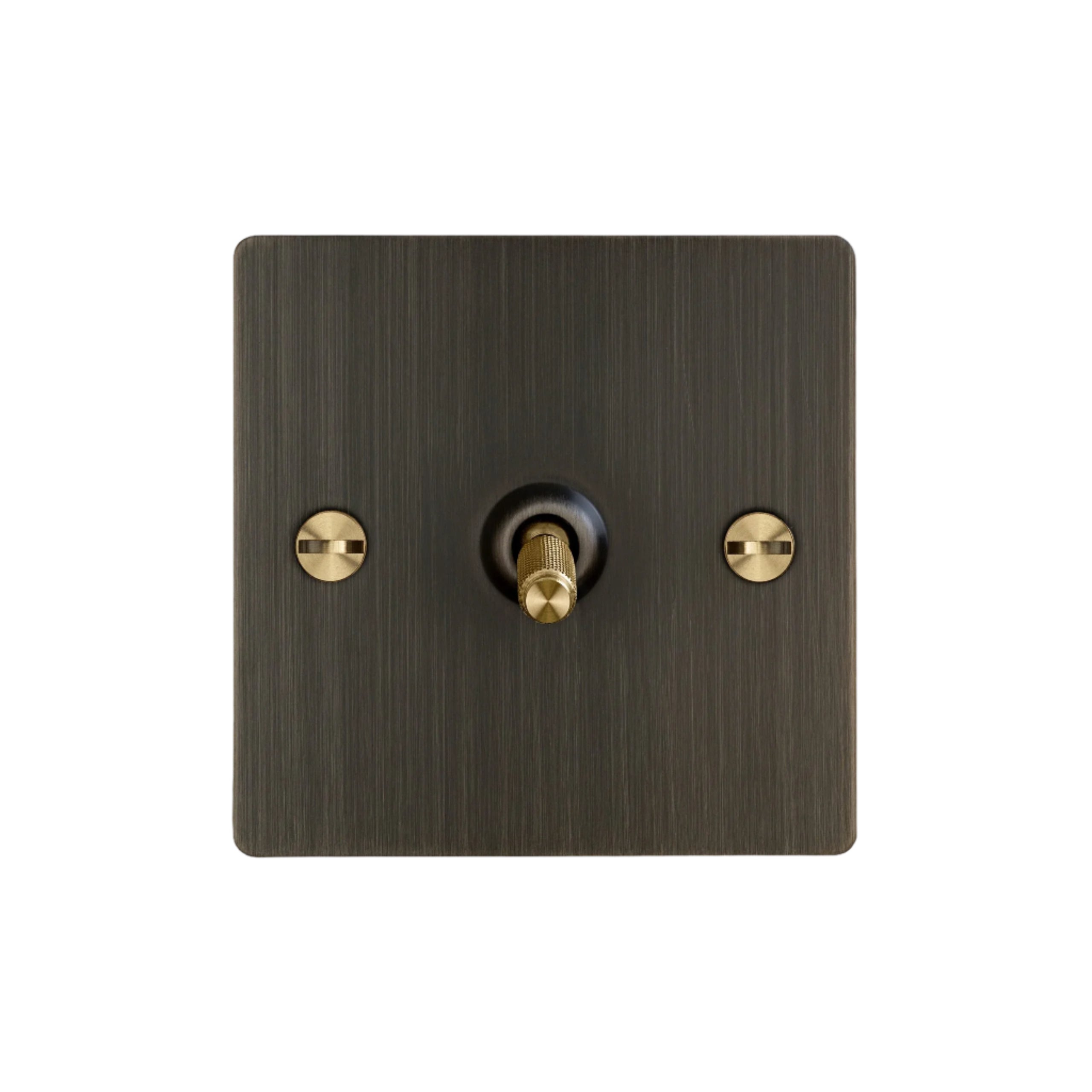 Buster and Punch 1G Toggle Switch Smoked Bronze Plate