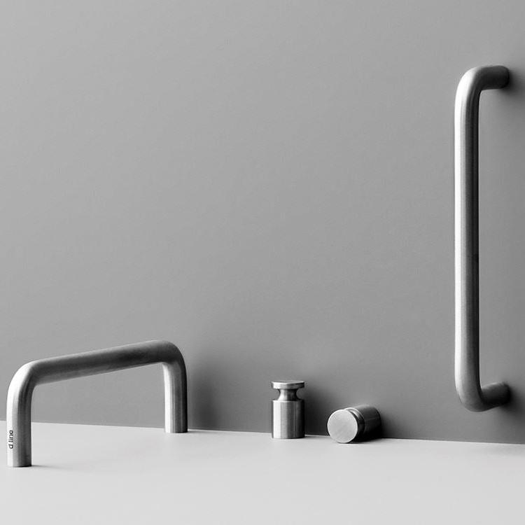 d Line Cabinet Handle Steel by Knud Holscher