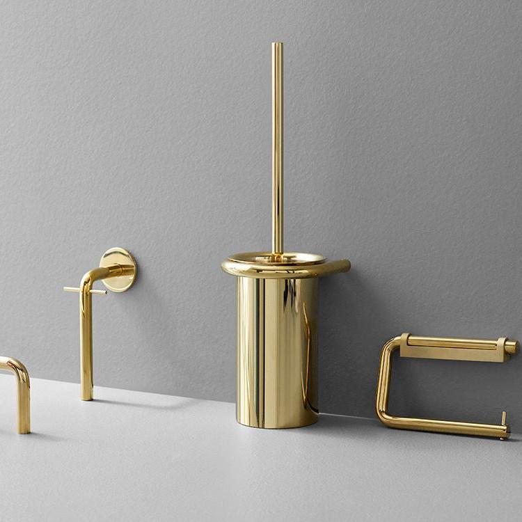 D Line Bathroom Box Set Brass