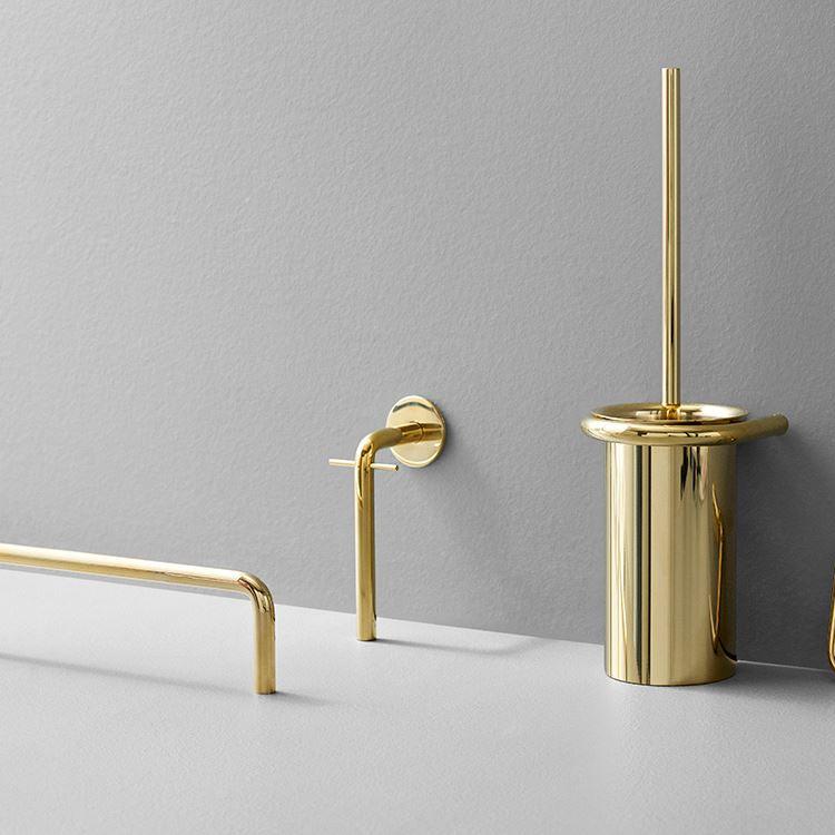 D Line Towel Rail Brass Ø14mm