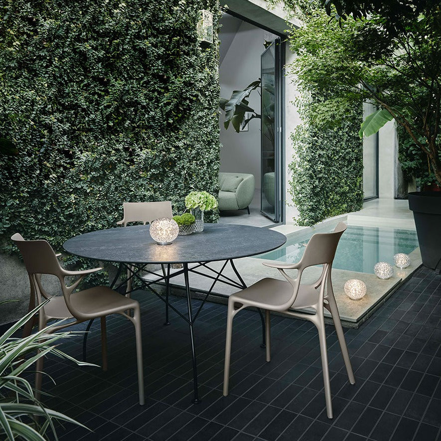 Kartell Glossy Round Table Outdoor