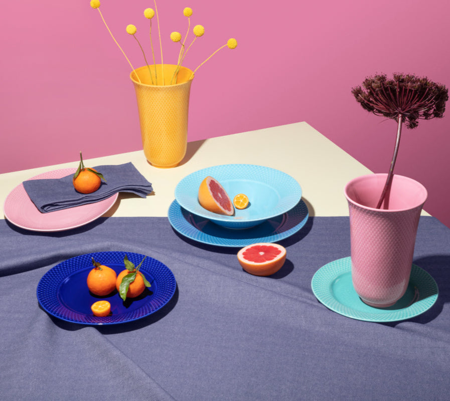 Lyngby Porcelaen RHOMBE Colour Lunch Plate 23cm