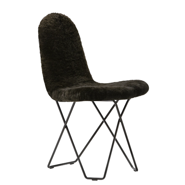 Cuero Design Sheepskin Dining Chair