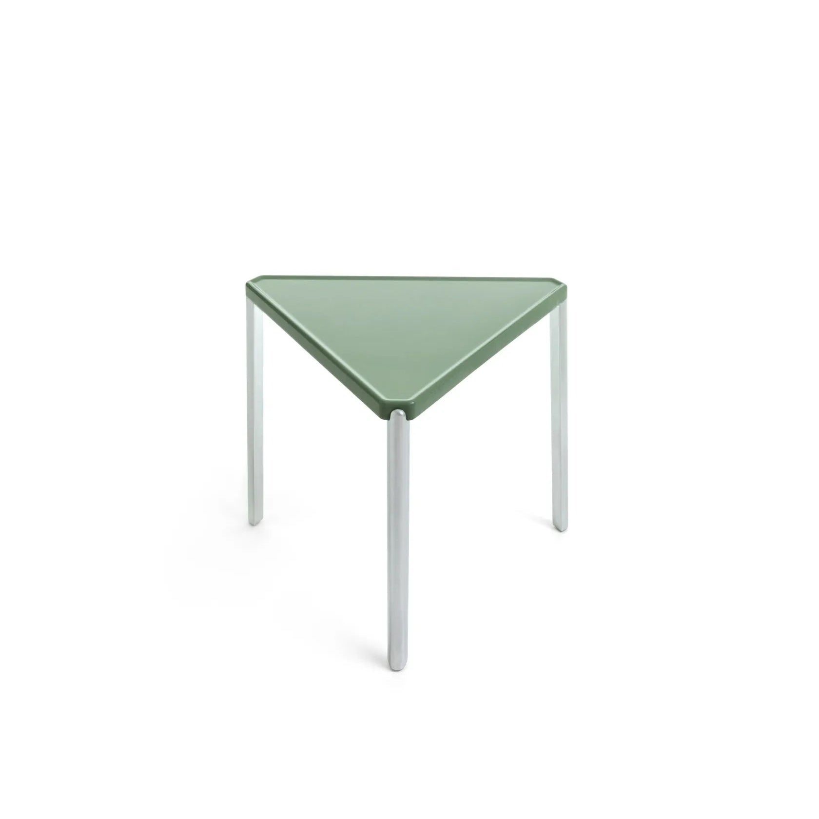 Magis Tambour Triangular Side Table Polished Aluminium