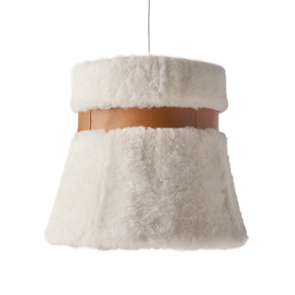 Cuero Design Sheepskin Suspension Light 40cm