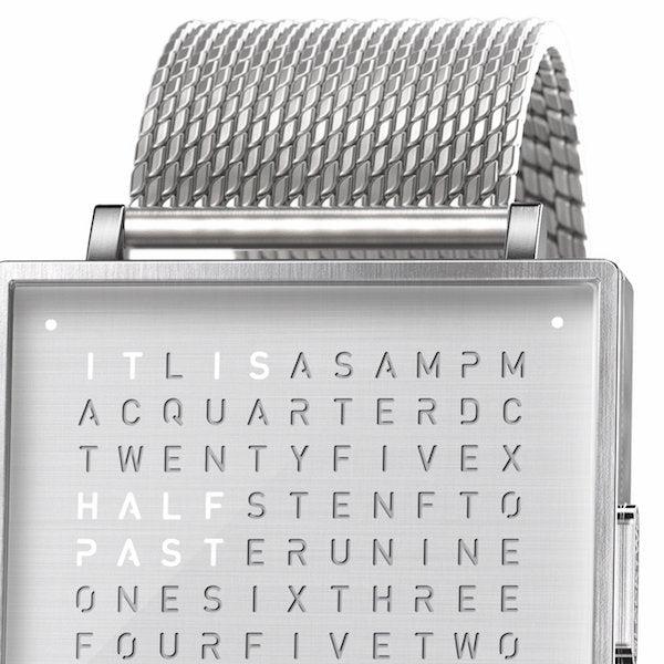 Qlocktwo Replacement Steel Milanaise Bracelet Watch Strap