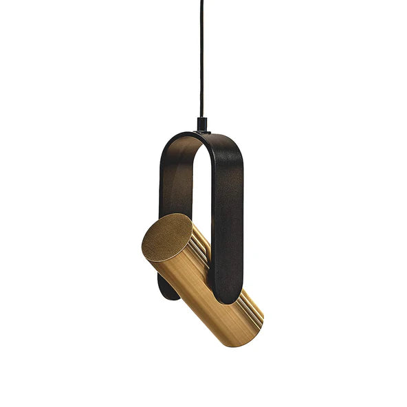 TOOY Nastro Pendant Light Black w Brass