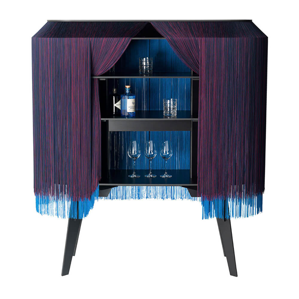 ibride Alpaga Crepuscule Fringe Cabinet