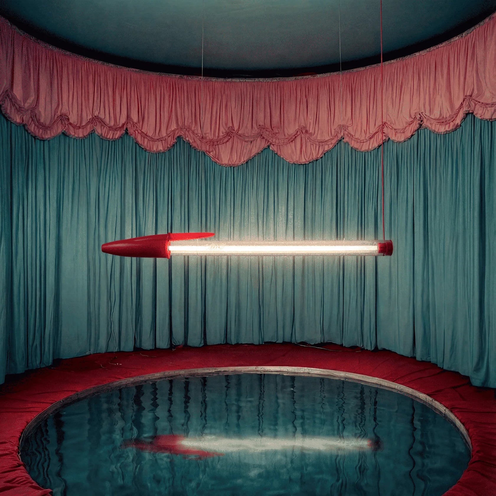 Seletti Bic Floor/Wall/Suspension Light Red