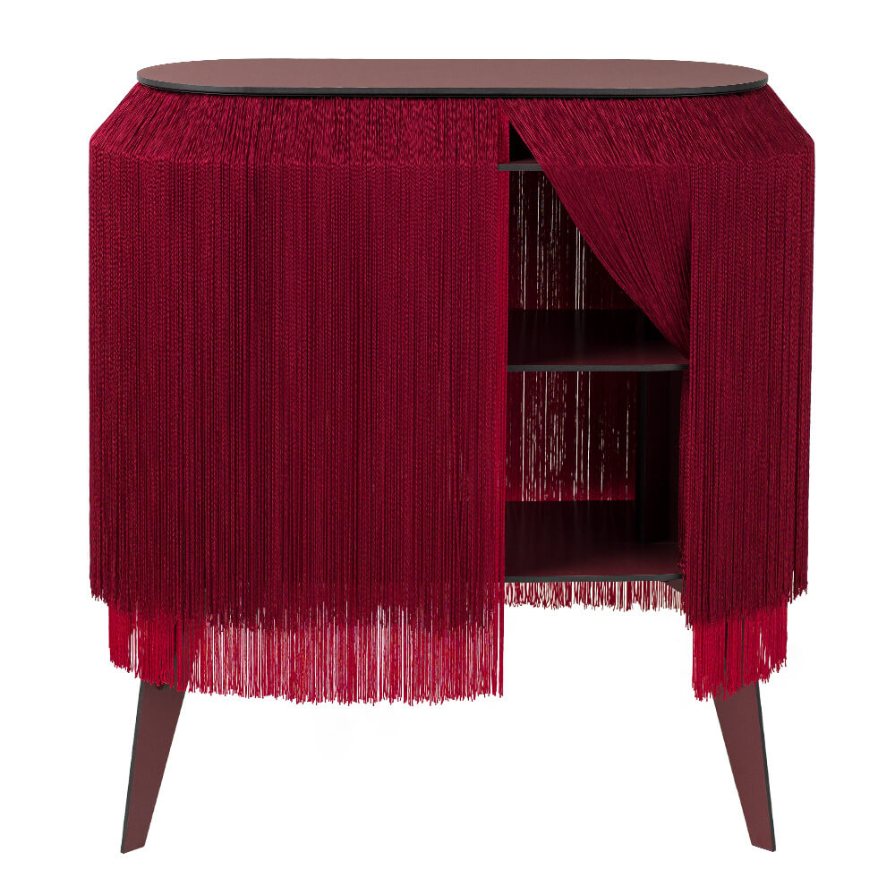 ibride Baby Alpaga Blossom Carmine Fringe Cabinet