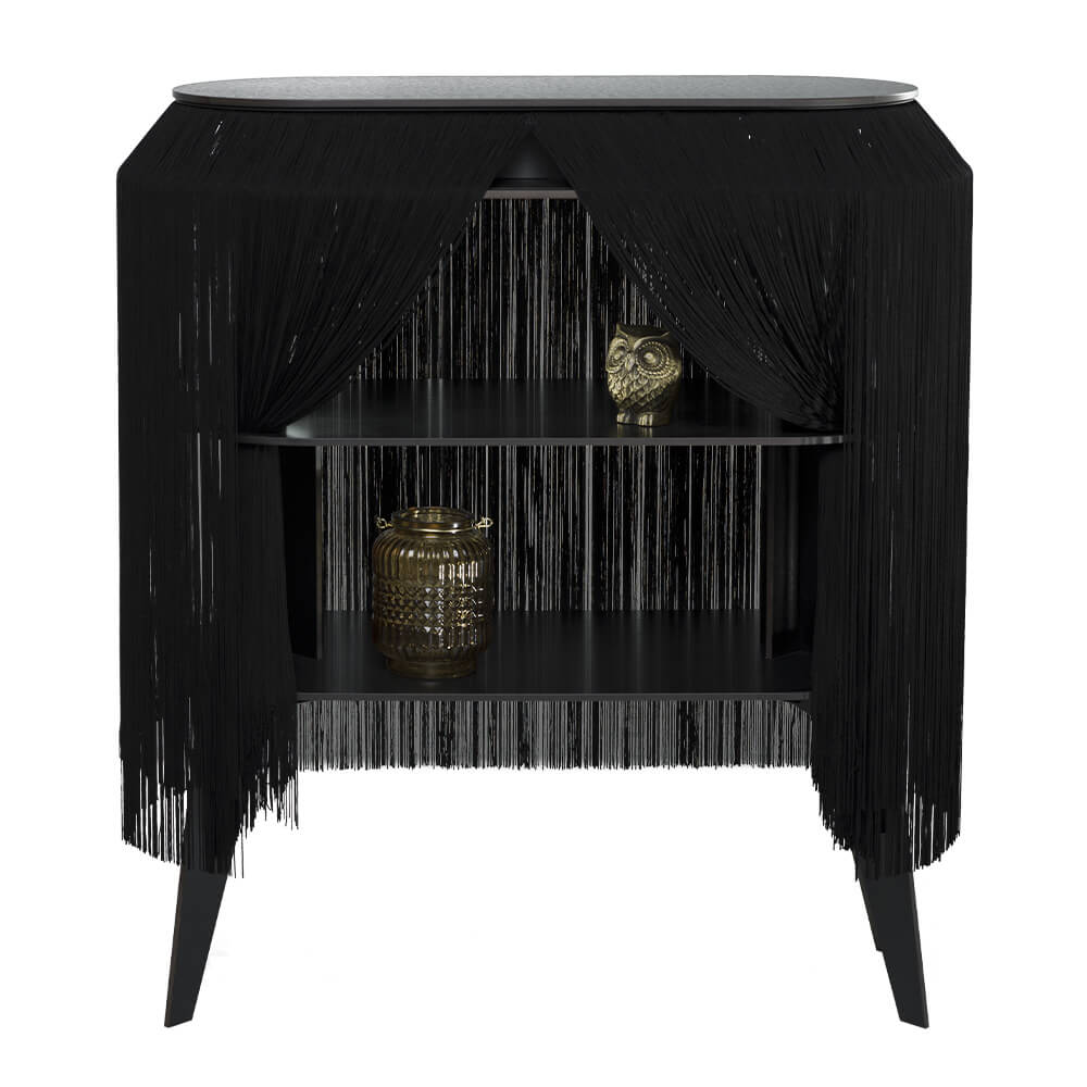 ibride Baby Alpaga Black Fringe Cabinet