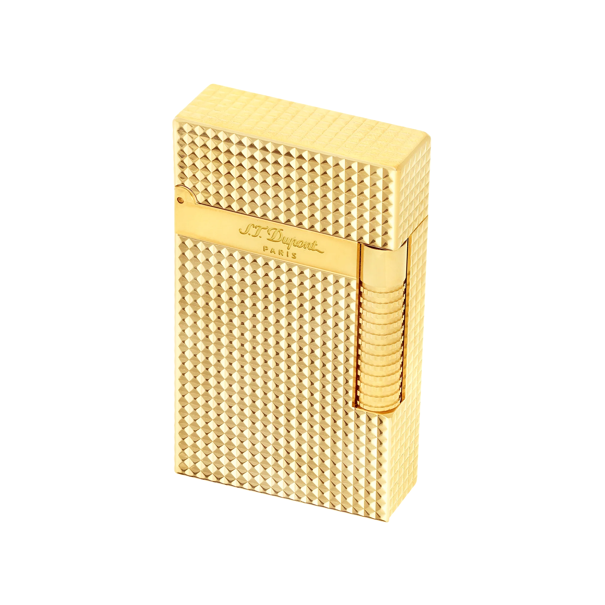 S.T. Dupont Le Grand Diamond Head Lighter Gold