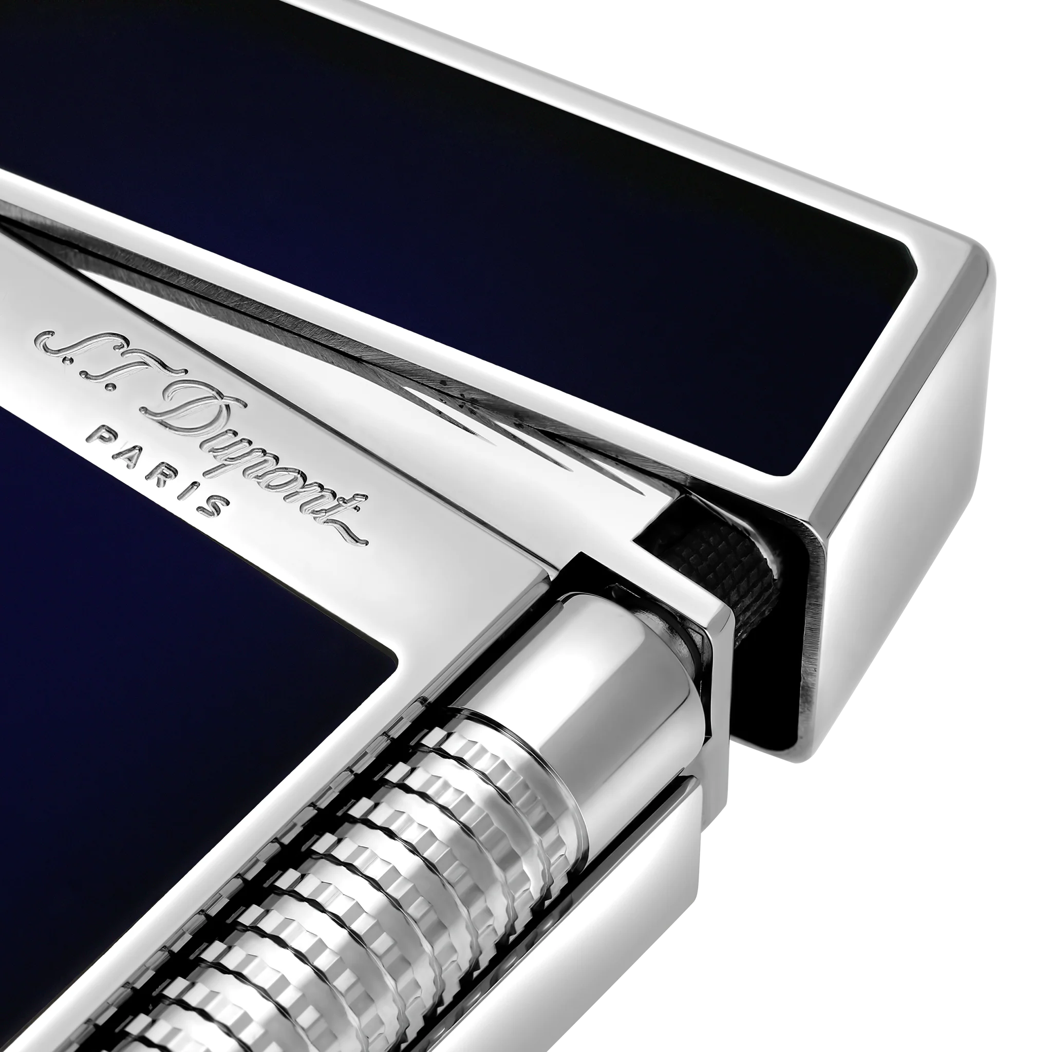 S.T. Dupont Le Grand Lacquered Lighter Dark Blue