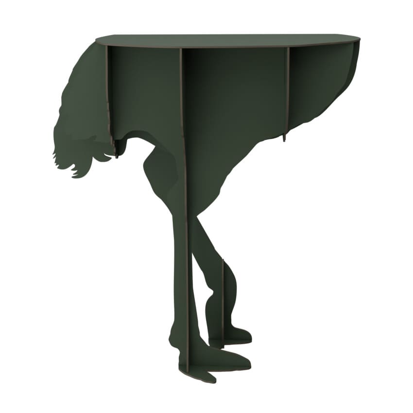 ibride Wall Console Table DIVA Ostrich