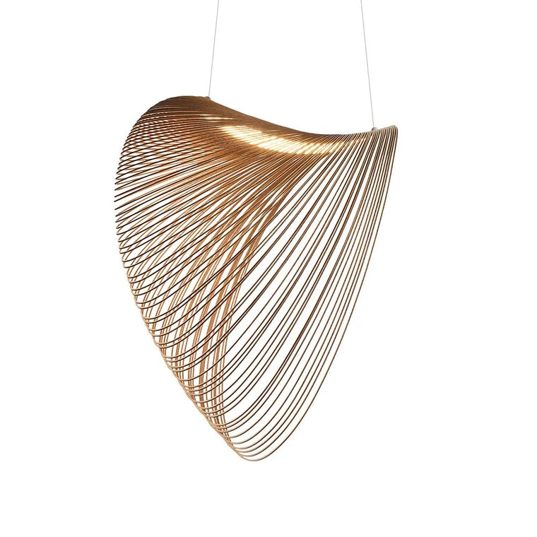 Luceplan Illan Led Suspension light in Birch