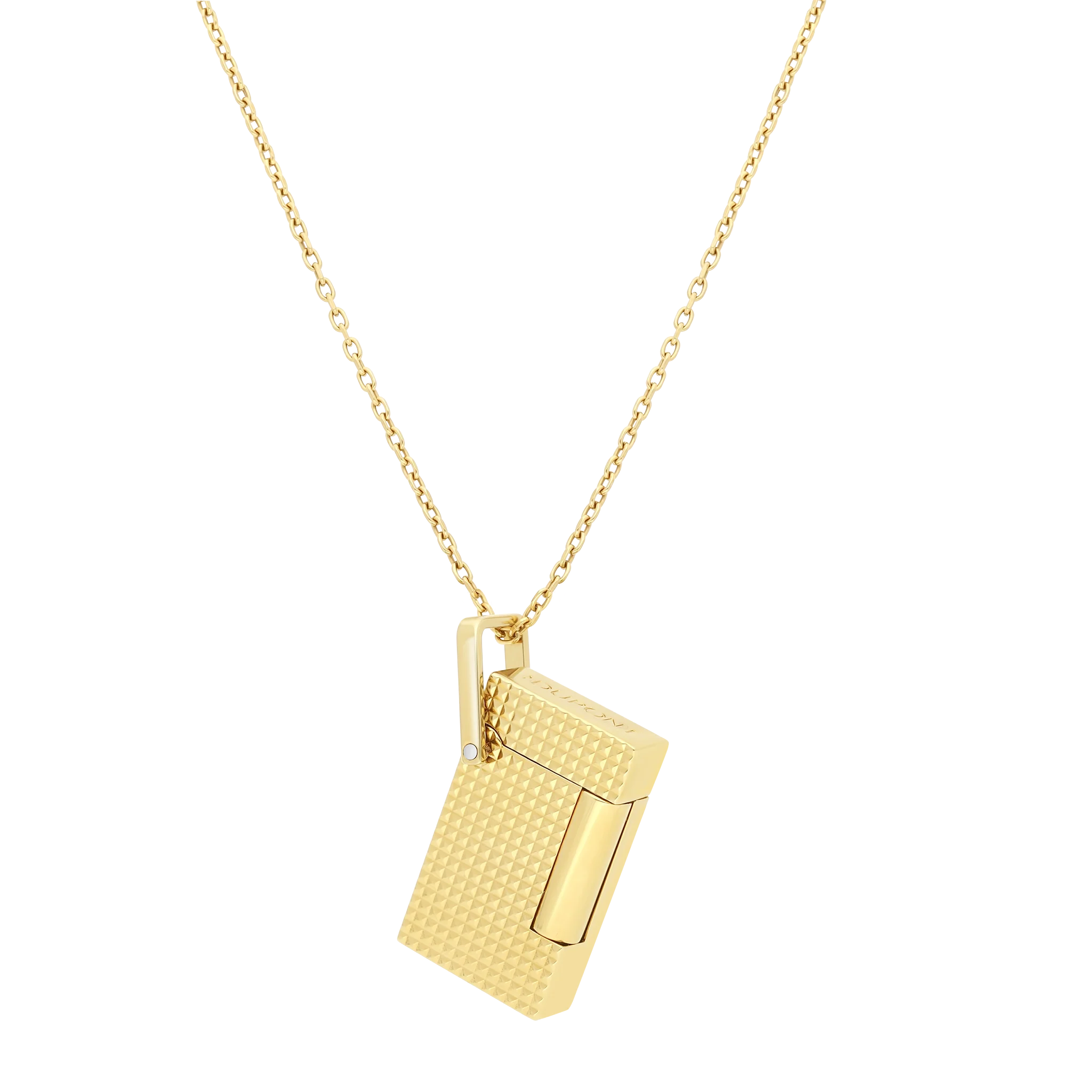 S.T. Dupont Necklace Diamond Head Lighter Gold