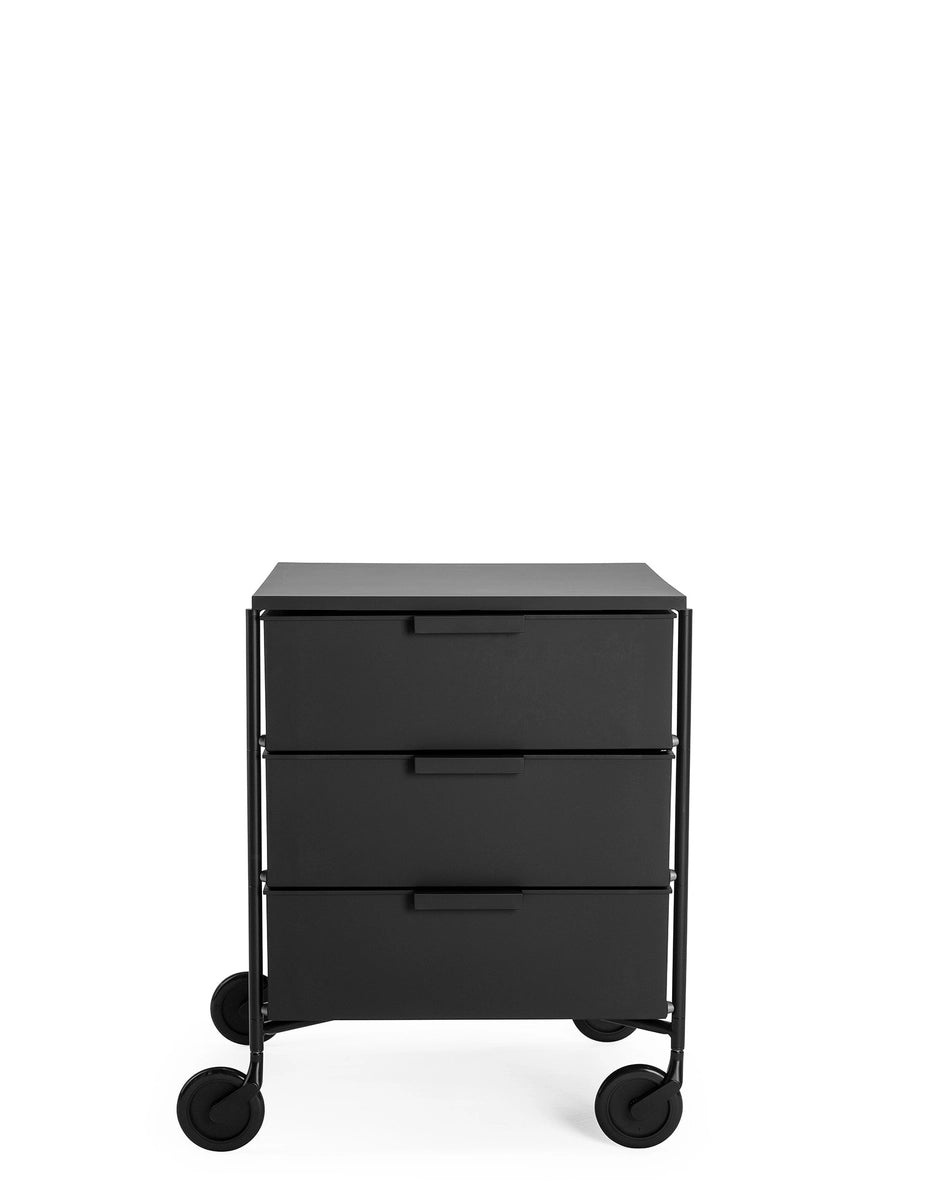 Kartell MOBIL Mat 3 Drawer Unit on castors