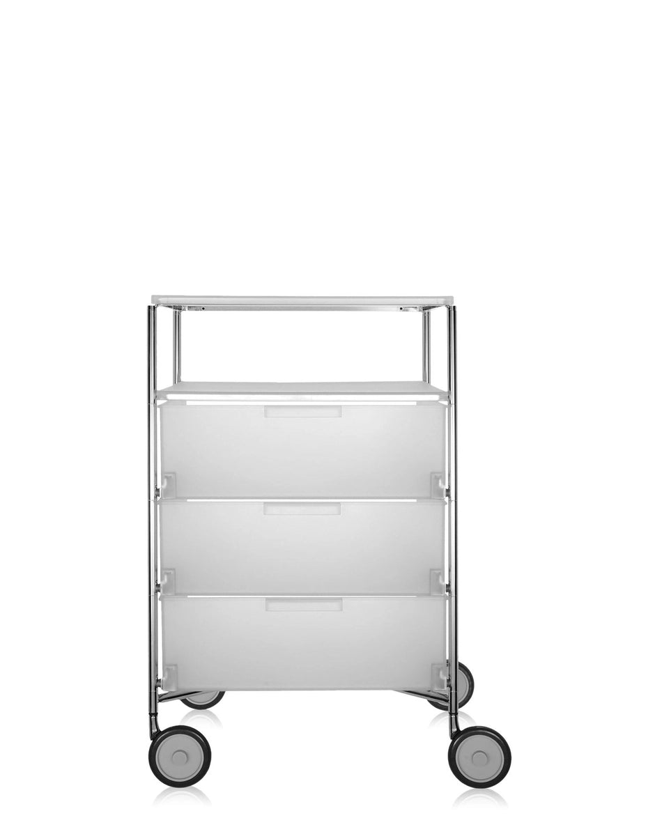 Kartell MOBIL Drawer Unit on castors Ice