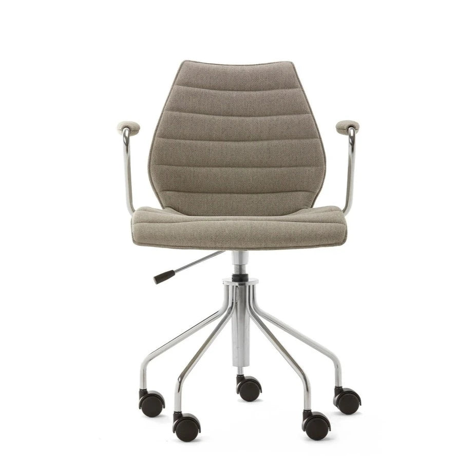 Kartell MAUI Soft Norma Armchair w Casters & Gas Lift