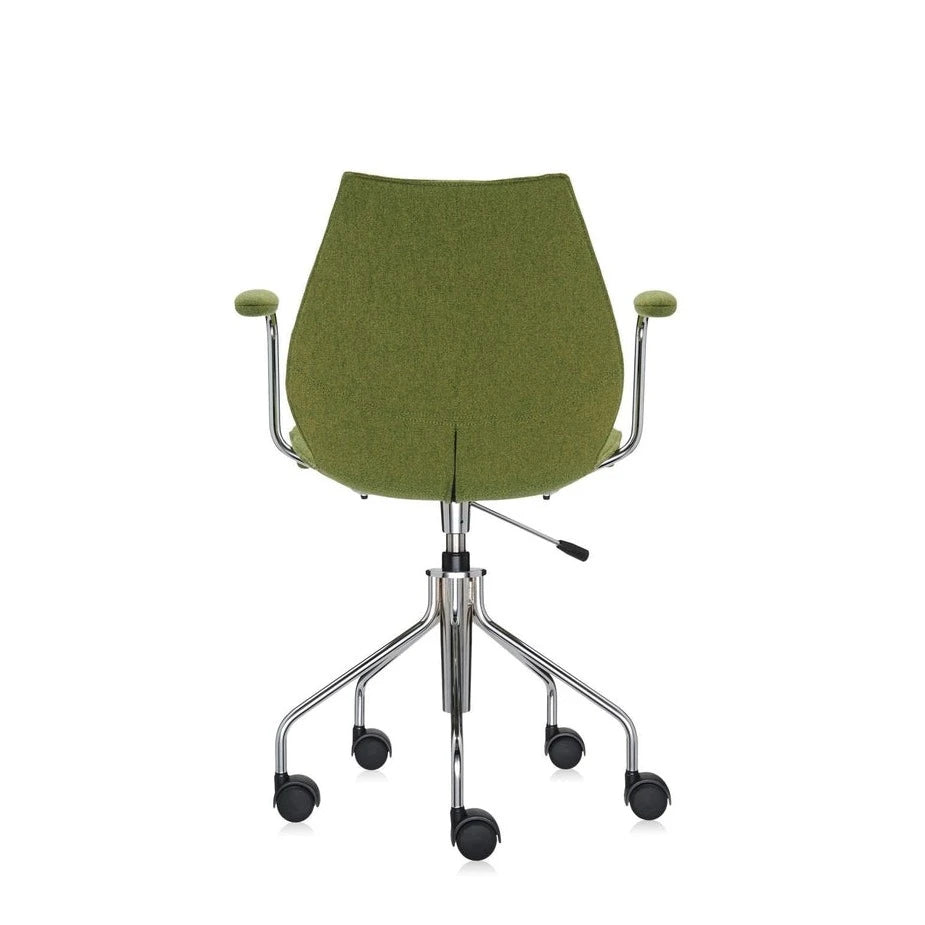 Kartell MAUI Soft Trevira Armchair w Casters & Gas Lift