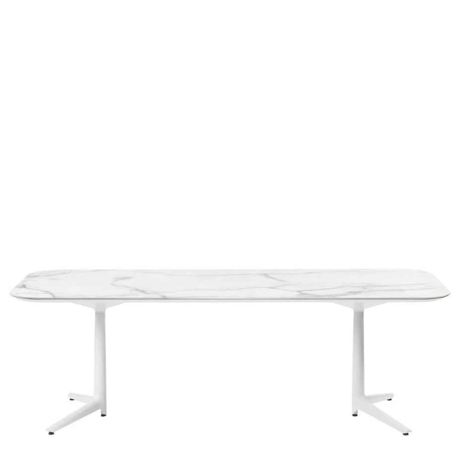 Kartell Multiplo Rectangular Marble Table 237cm Outdoor