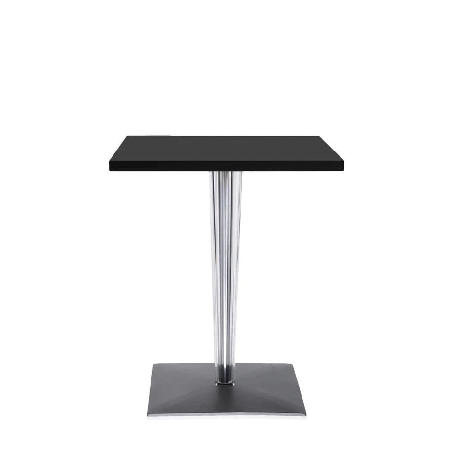 Kartell Top Top Square Cafe Table Pleated Leg w Square Base Outdoor