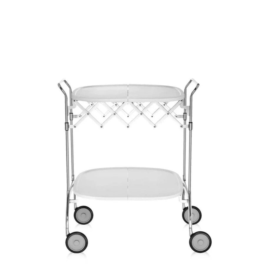 Kartell Gastone Chrome Folding Trolley