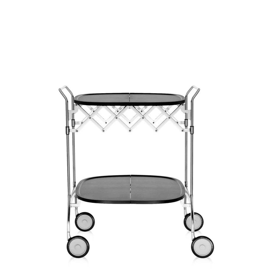 Kartell Gastone Chrome Folding Trolley