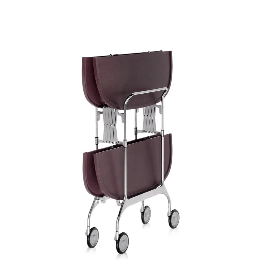 Kartell Gastone Chrome Folding Trolley