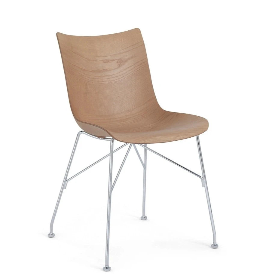 Kartell P/Wood Chair Slatted Ash by Philippe Starck