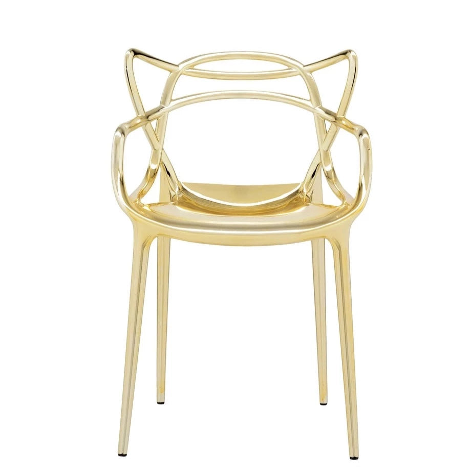 Kartell MASTERS Chair Metallic Finish 2pcs